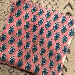 Block print cotton floral stamped bandana